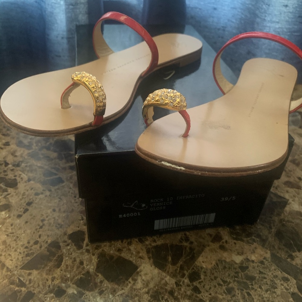 GIUSEPPE ZANOTTI Crystal-Embellish Toe-Ring Sandal - Picture 4 of 5